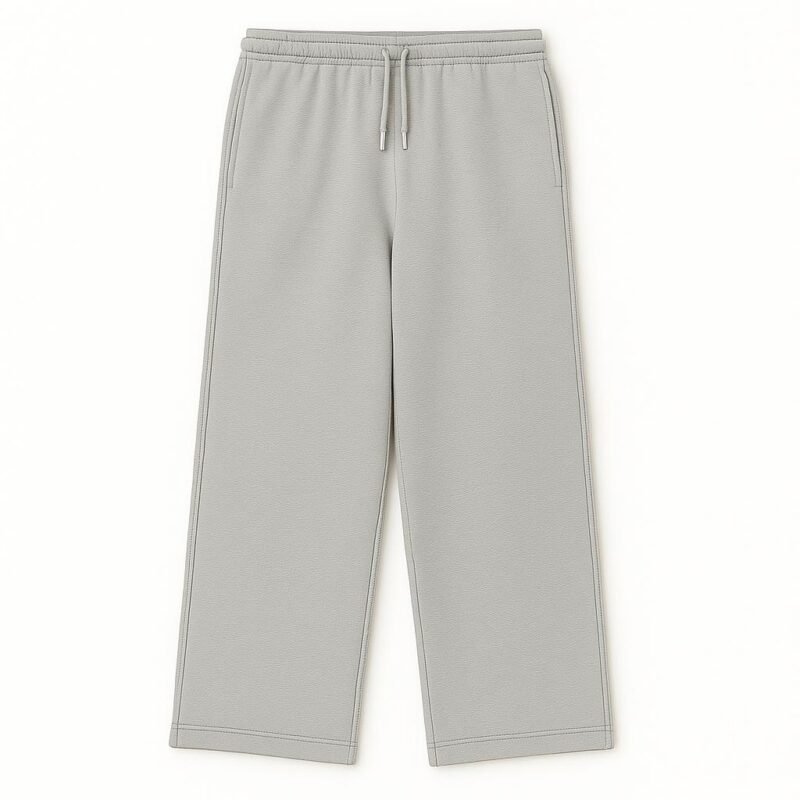 SWEATPANTS WIDE LEG GRAY