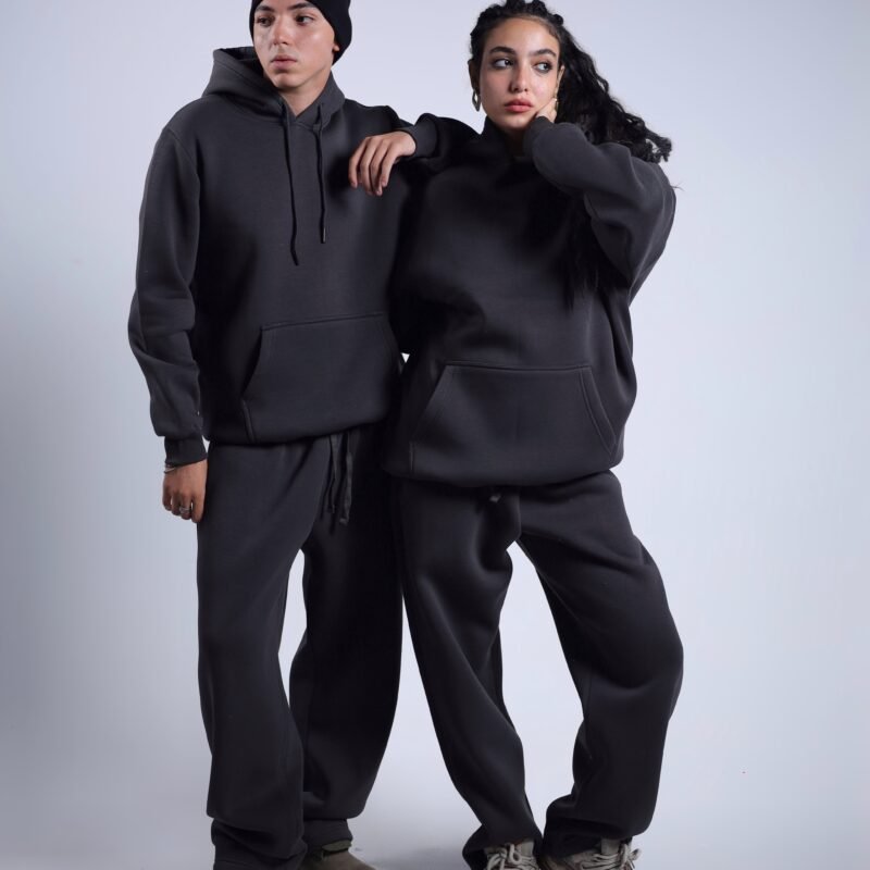 Basic Hoodie Oversize Gray & Dark Gray