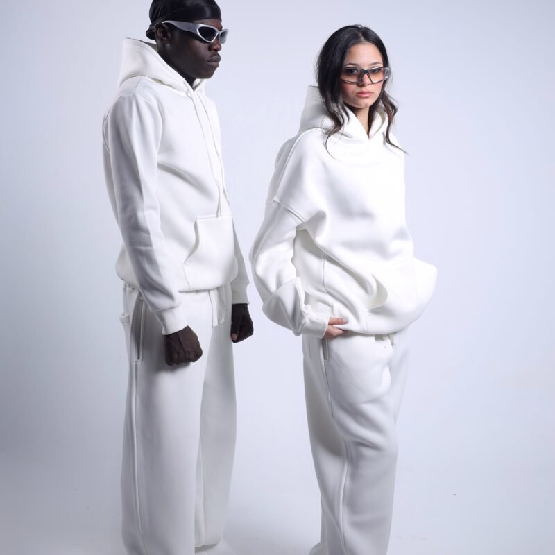 Basic Hoodie White & Black