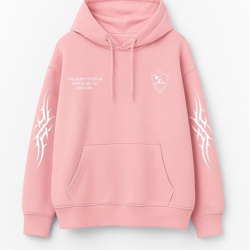 Zamalek Fire Hoodie Baby Pink